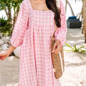 Boutique Gingham Mini Dress